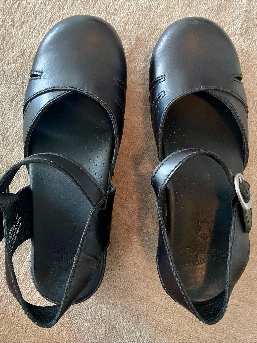 Dansko Magreta Black Mary Jane Clogs